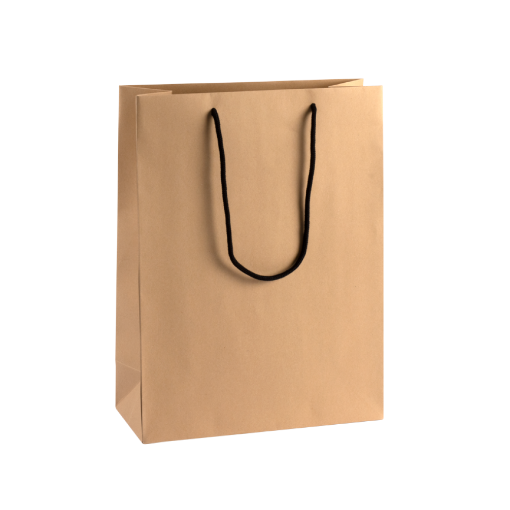Digital Printed Extra Large Portrait Kraft Paper Gift Bag With Rope Handles