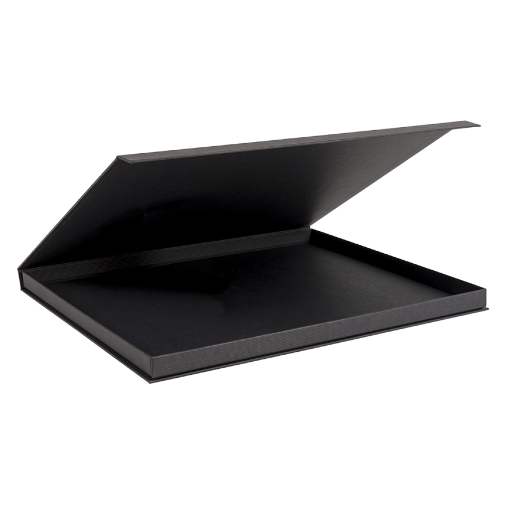 Luxury Ribbed Black Magnetic Photo Presentation Box