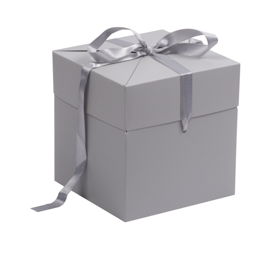 Grey Large Cube Pop Up Gift Box