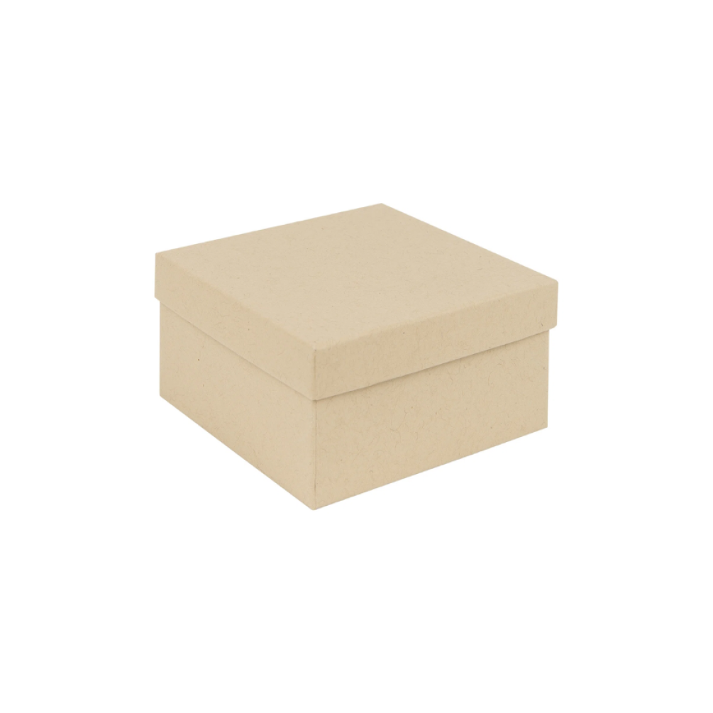 Kraft Deep Recycled Gift Box | Square Jewellery Gift Box