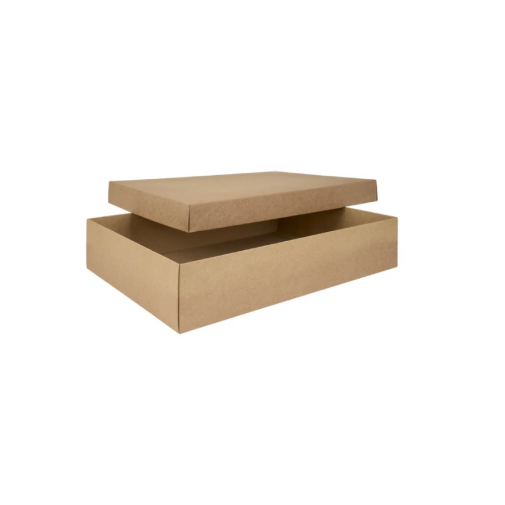 Brown Kraft 2 Piece Flat Packed Shirt Gift Box
