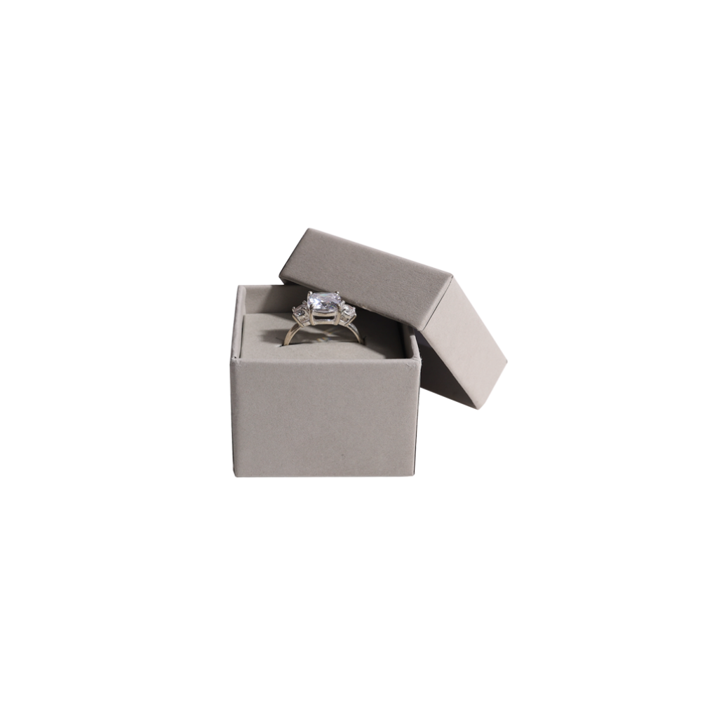 Essentials Small Grey Ring Jewellery Gift Box