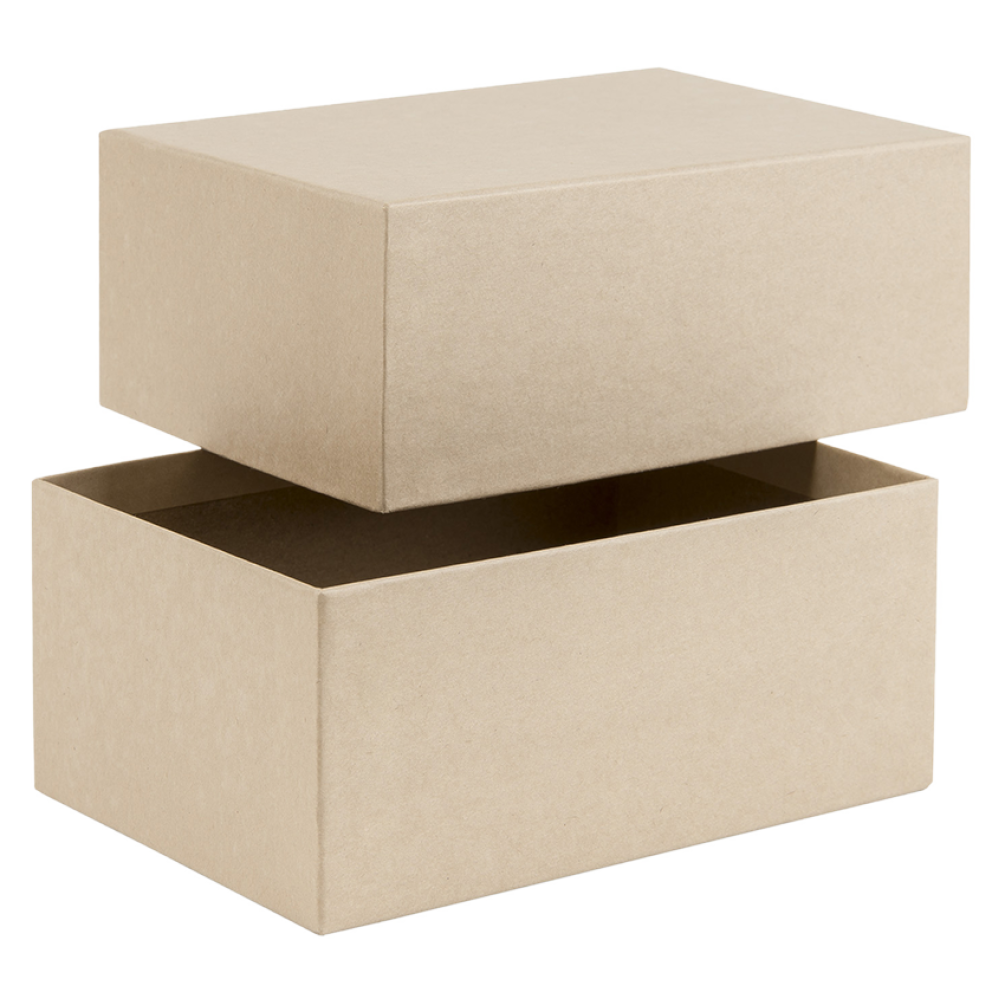 Brown Kraft Rigid 2-Piece Postal Box / Gift Box 145mm length