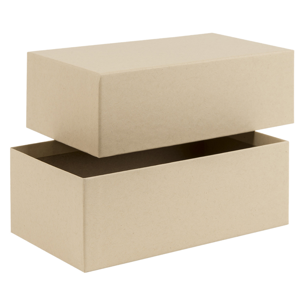 Brown Kraft rigid 2 piece postal box / gift box 178mm length