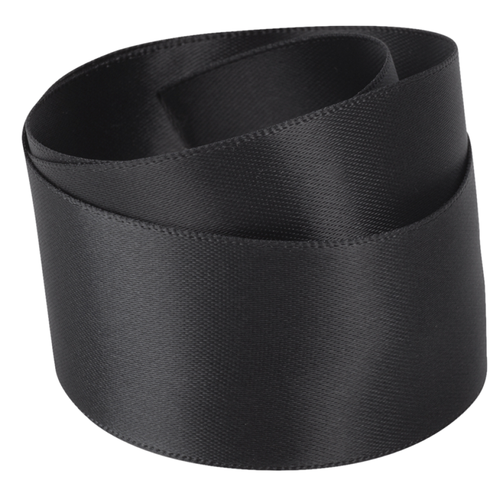 Dark Grey Recycled Bottle Satin Ribbon