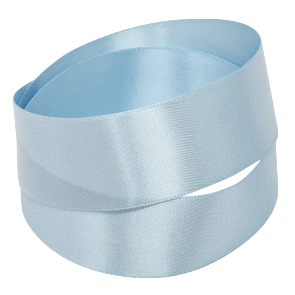 Baby Blue Recycled Double Sided Satin Ribbon 20 metres x 25mm
