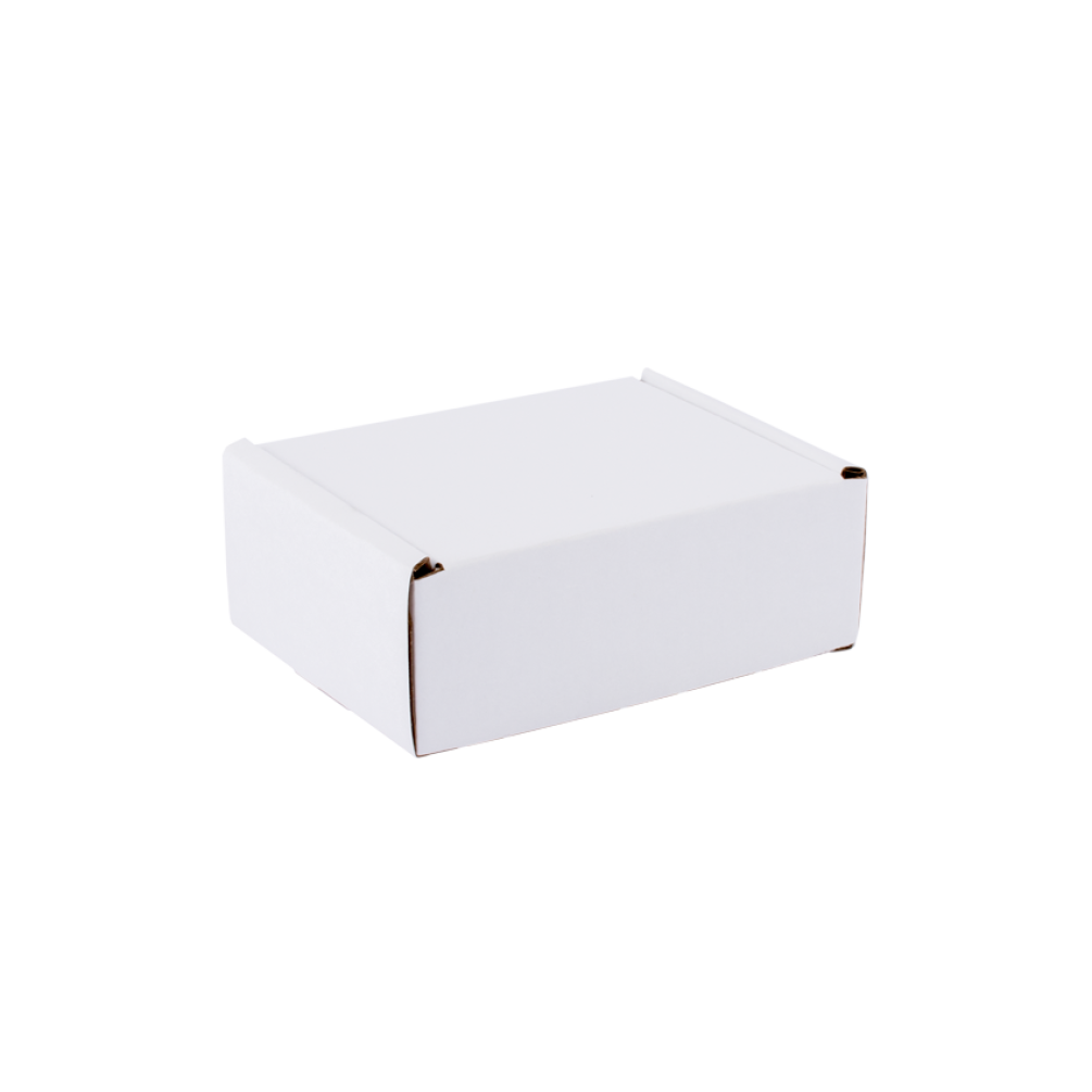 Pack of 50 Small White Corrugated Postal Boxes 120mm length