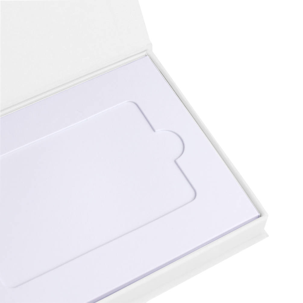 White Magnetic Gift Card Box