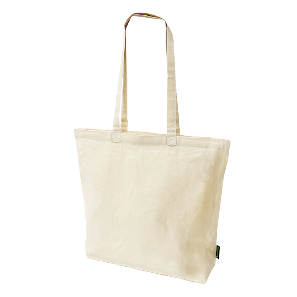 Pack of 25 Organic Canvas Zippered Tote Bags