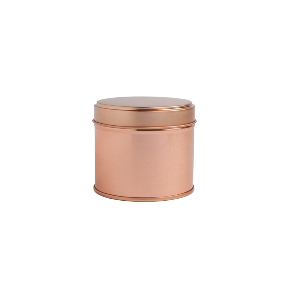 250ml Rose Gold Round Welded Side Seam Tin