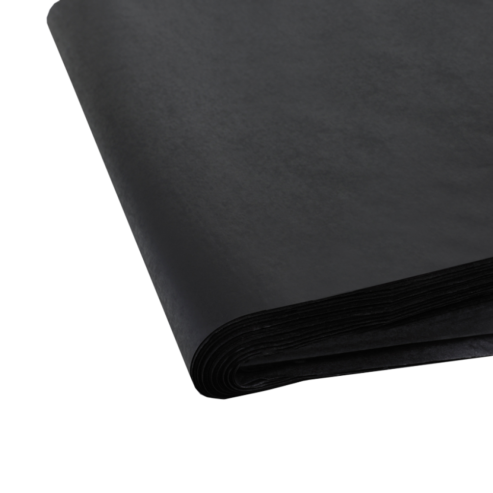Large Recycled Waxed Black Tissue Paper - 480 sheets