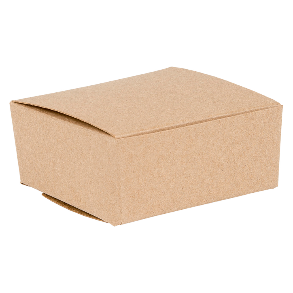 Flat Pack Kraft 4-piece truffle box