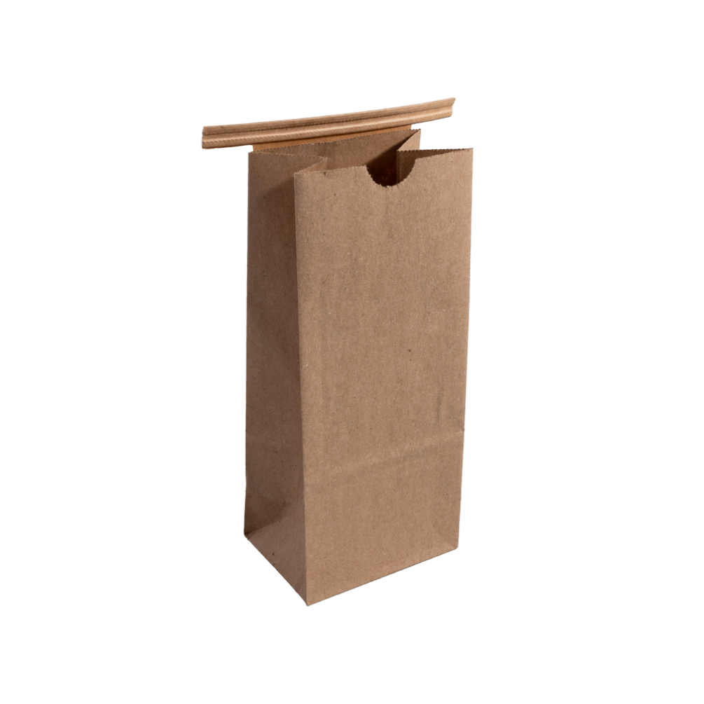 Small Wholesale Kraft Brown Tin Tie Coffee Bag Without Window