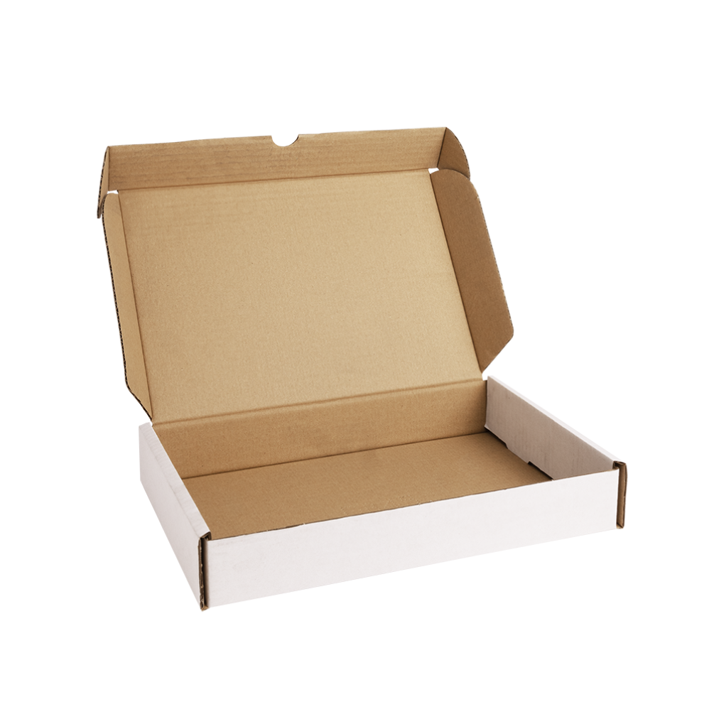 Pack of 50 Medium White Corrugated Postal Boxes 305mm length