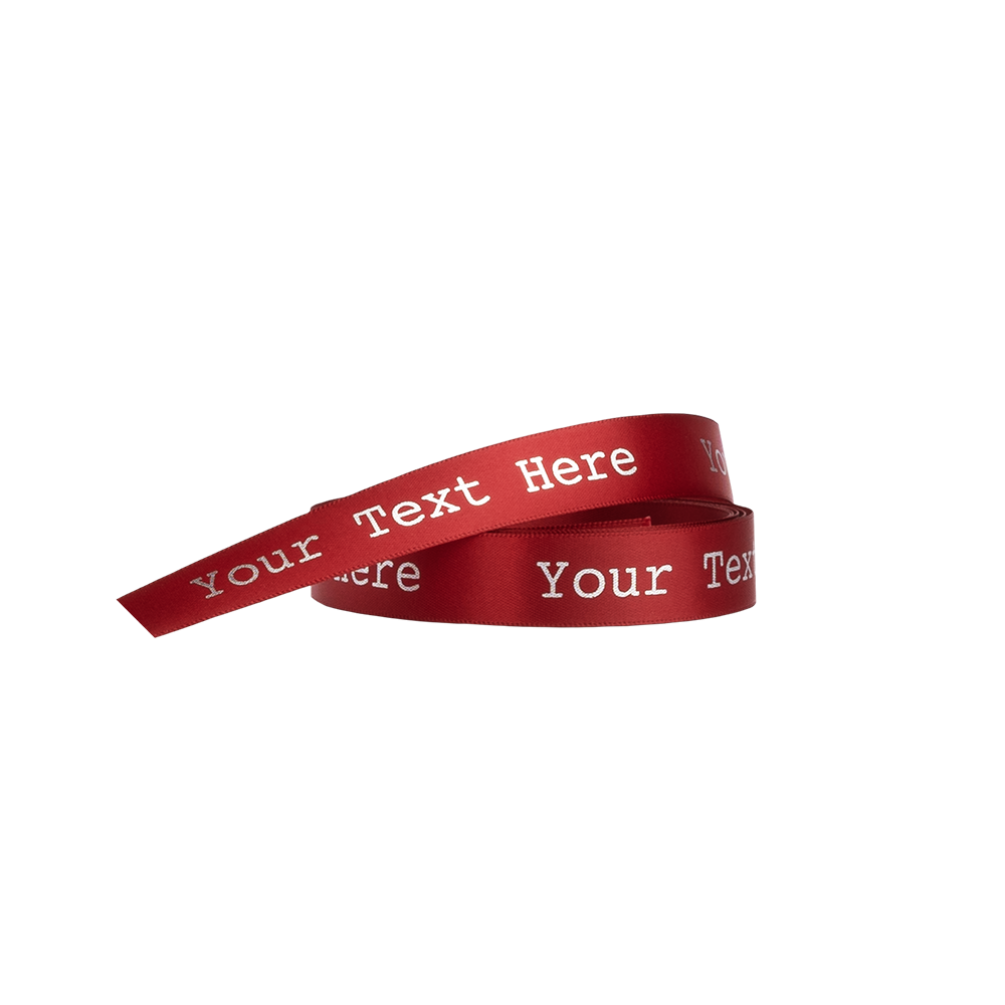 Brandable Red Ribbon 5 metres x 15mm