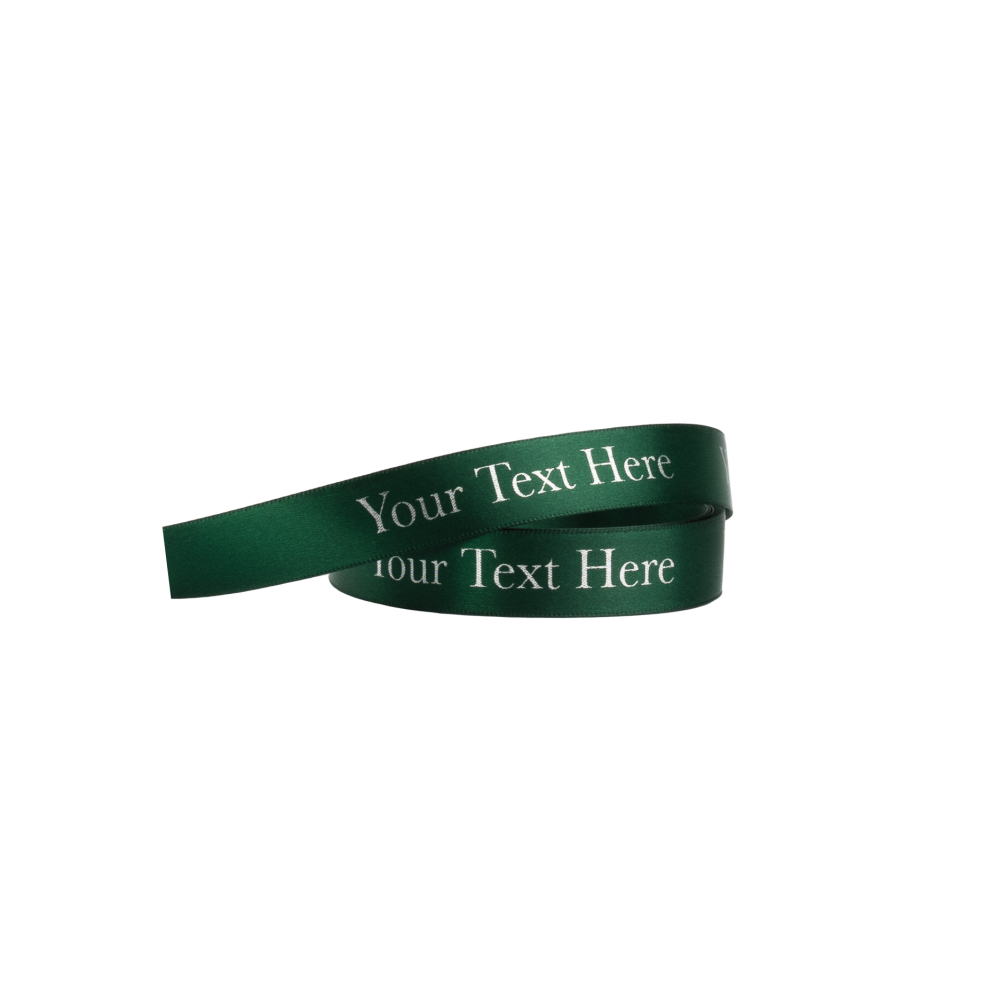Brandable Green Ribbon 5 metres x 15mm
