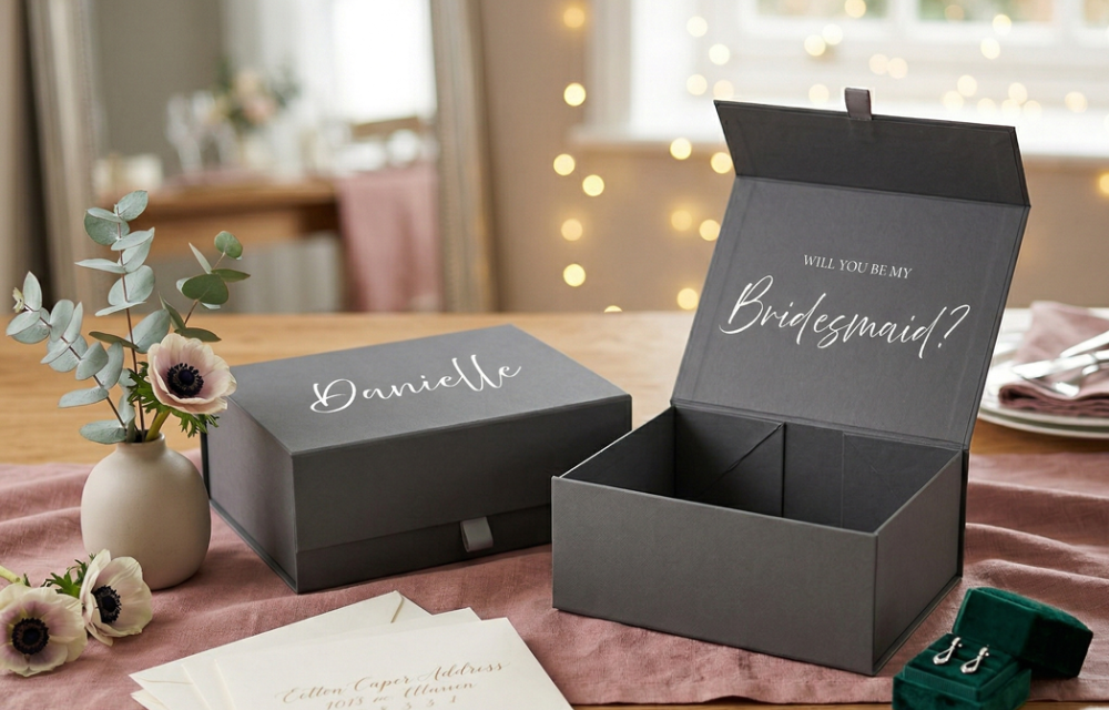 Choosing the right magnetic box size for bridesmaid gifts