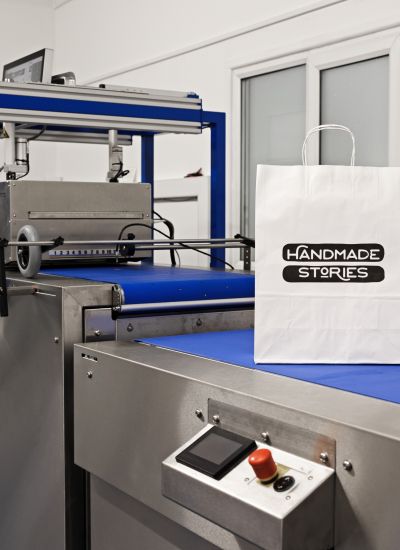 Say hello to our bag printing machine, Bertha