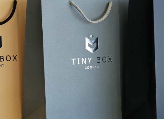 Brand your packaging online at Tiny Box Company