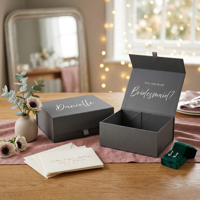 Choosing the right magnetic box size for bridesmaid gifts