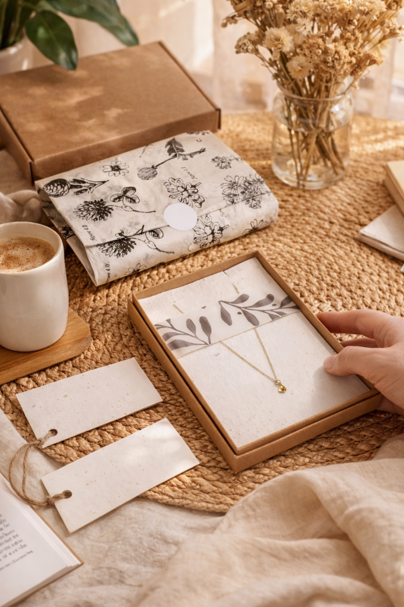 Microflute and rigid board jewellery packaging comparison