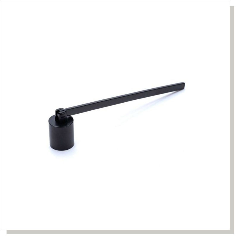matt black candle snugger on an isolated background