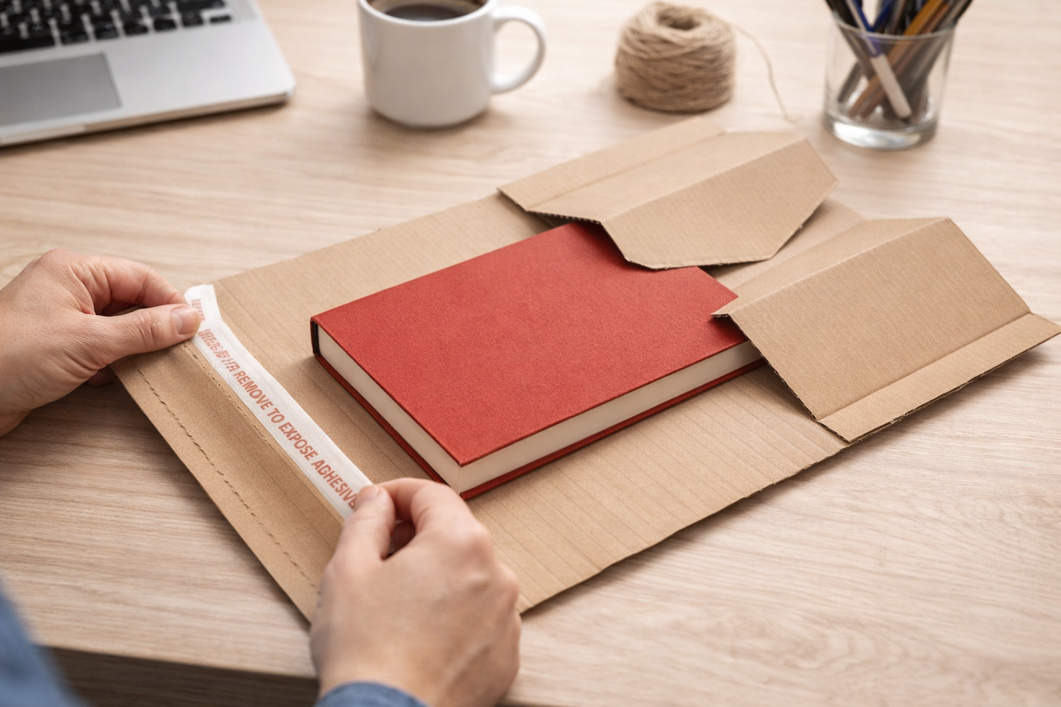 Sustainable tamper-evident packaging with branded seal and clear disposal guidance